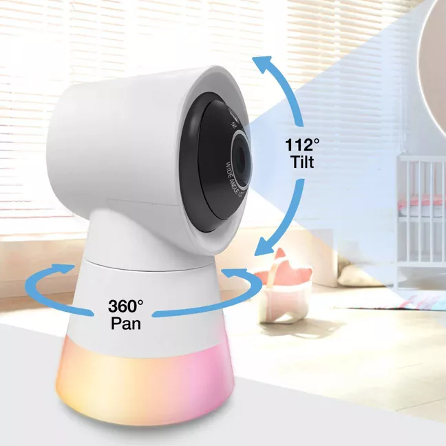 5 Inch Pan Tilt No-WiFi Wireless Baby Monitoring Set