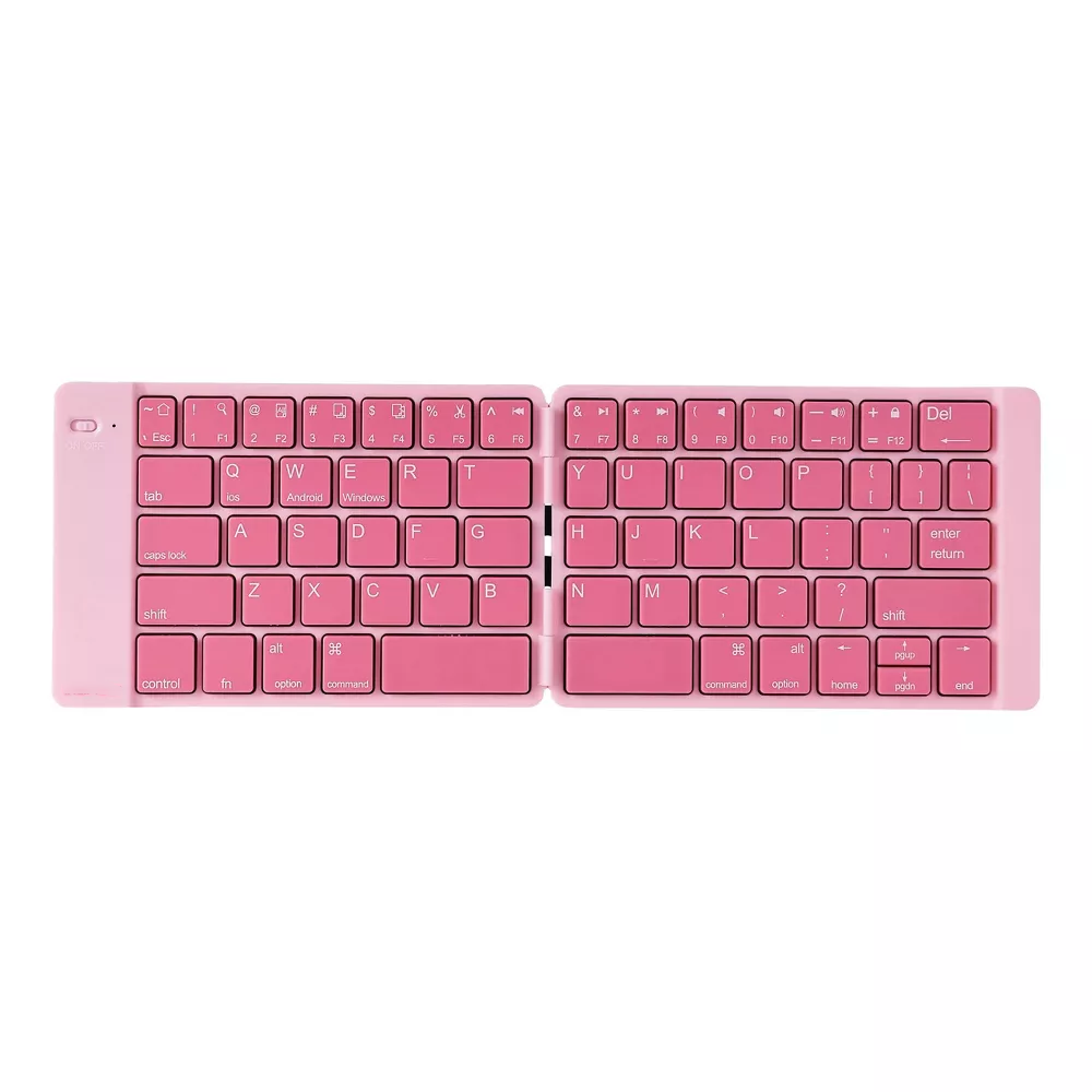 Bluetooth Foldable Keyboard With Rotatable Tablet Stand Set